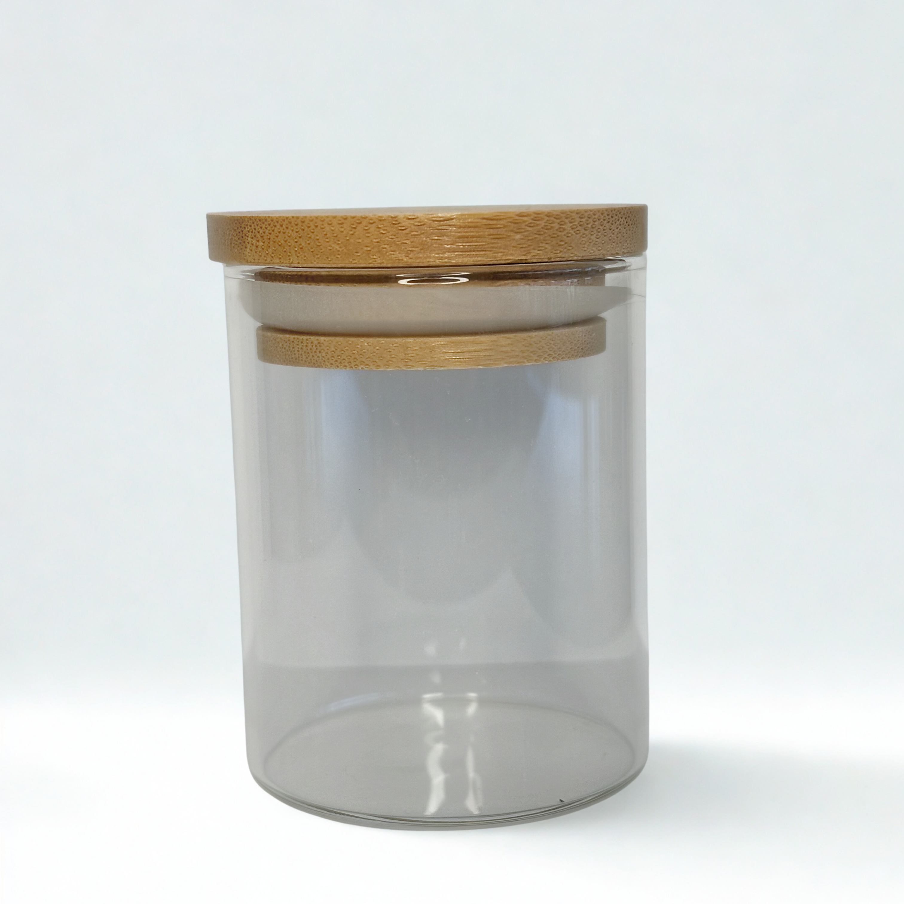 Glass Jar with Bamboo Lid - 4oz sustainable, eco-friendly storage